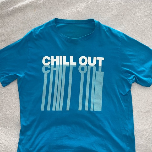 Unisex Tee Shirt by George. Large Teal Blue  in color. 100% Cotton. Great find. - Picture 4 of 6